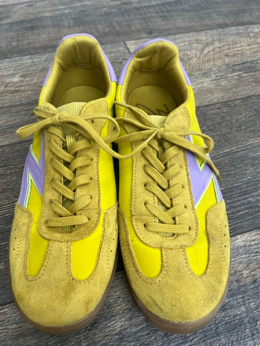 Zodiac Women's Yellow and Lavender Athletic Sneakers